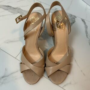 Tan Vince Camuto heels